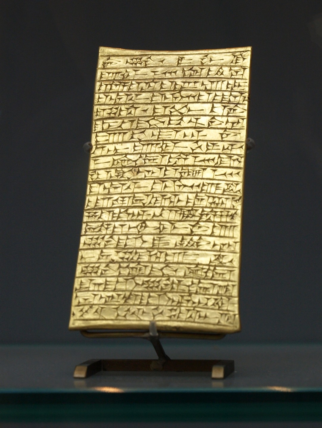 Golden Tablet Found in the Palace of King Sargon II